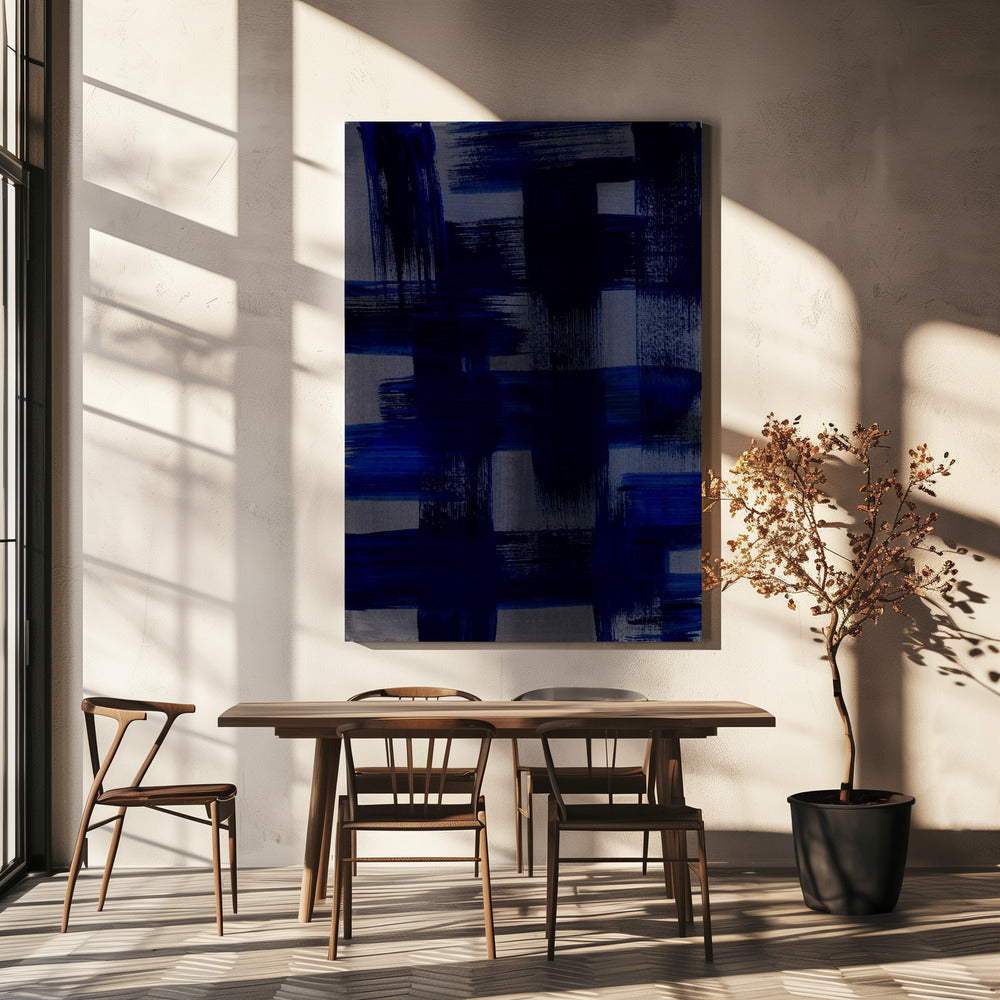 Abstracte penseelstreken 128 | Canvas