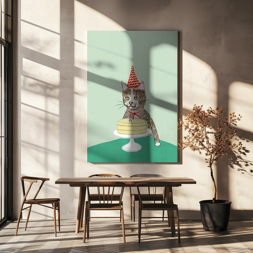 Verjaardagskat | Canvas