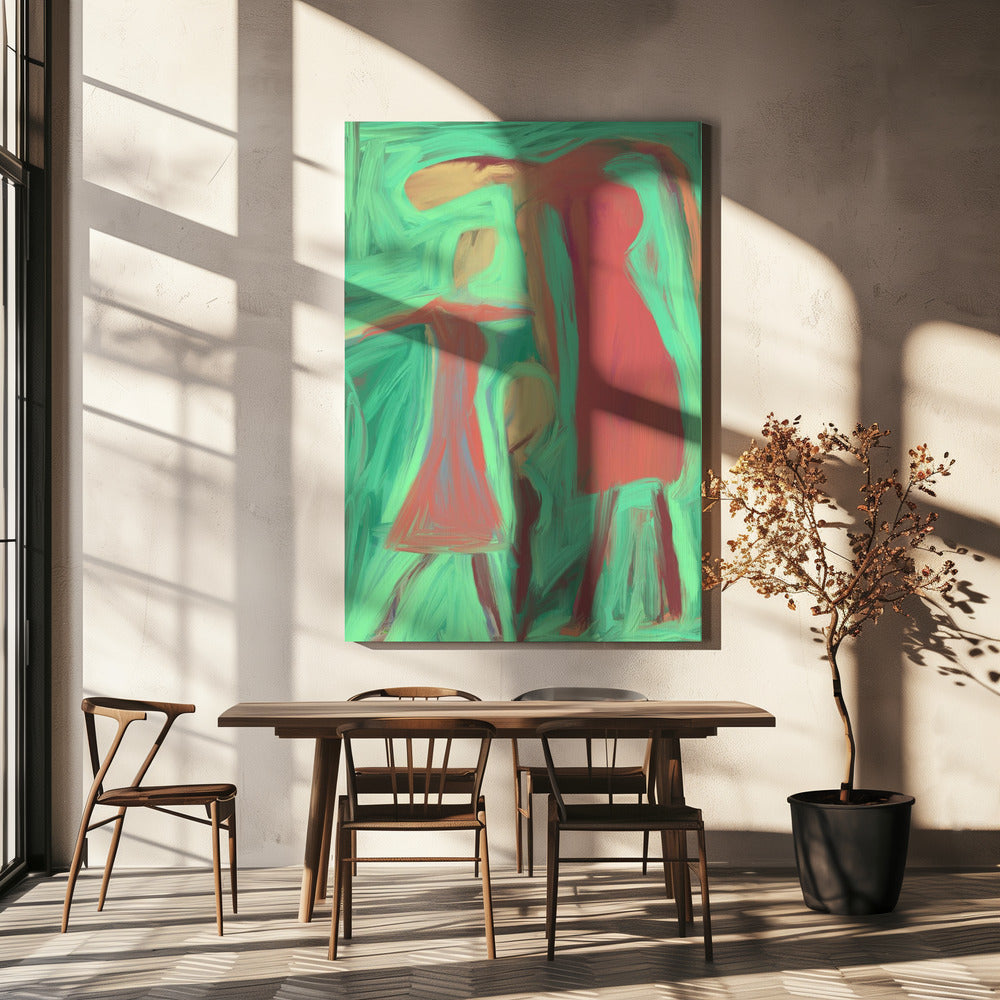 Abstracte mensen | Canvas