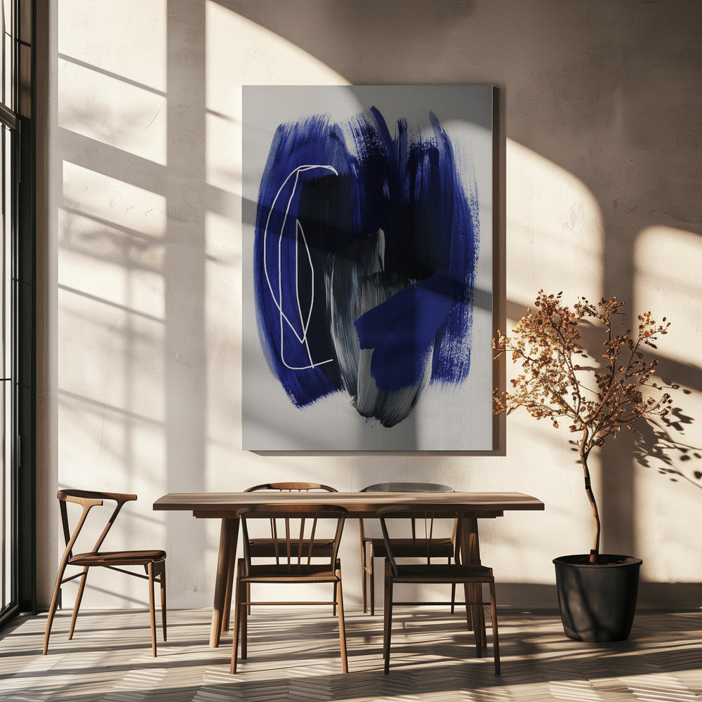 Abstracte penseelstreken 158 | Canvas