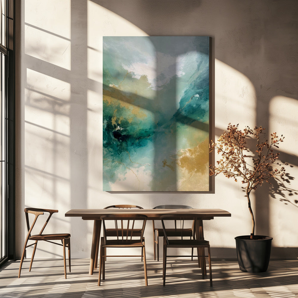 Smaragdgroene luchten | Canvas