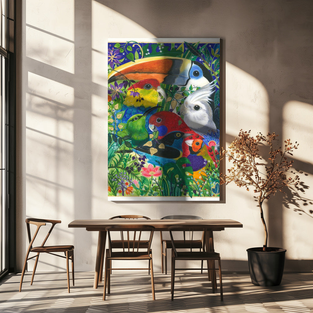 Paradijsvogels | Canvas