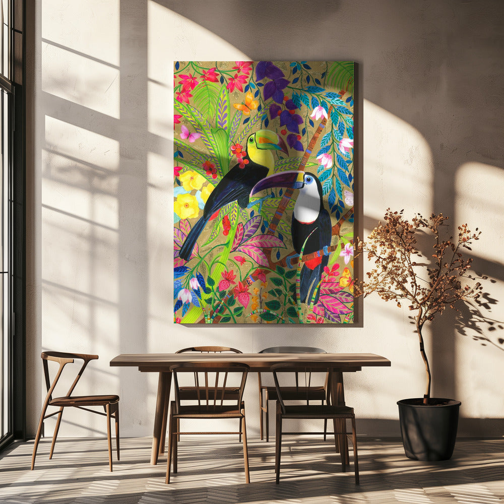 Levendige geest van de tropen | Canvas