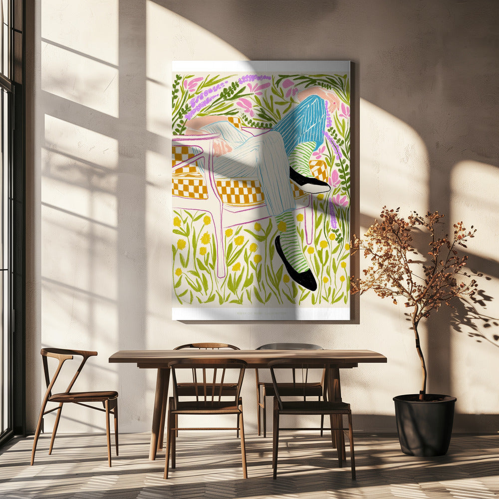 Jlr Stil in de tuin 2 | Canvas