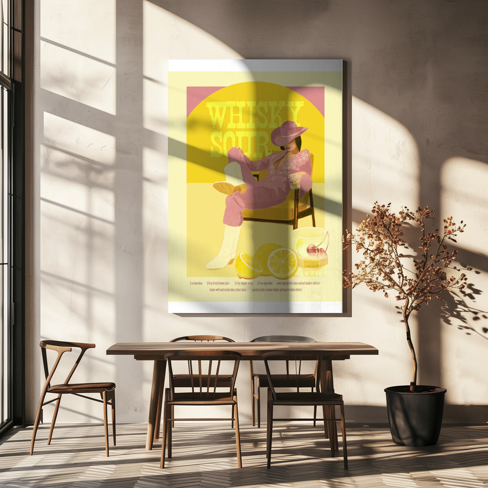 Jlr Whiskysour Roze Kopie | Canvas
