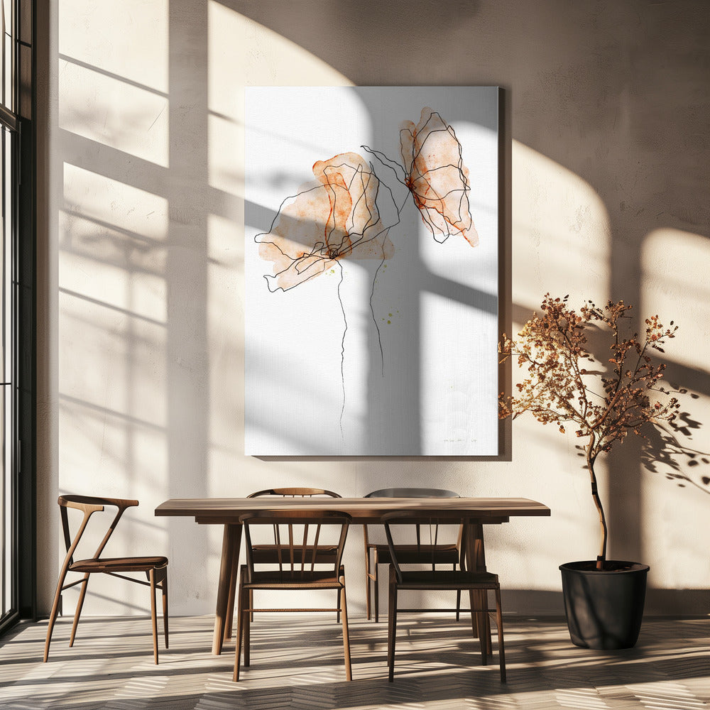 Gefluister van klaprozen | Canvas