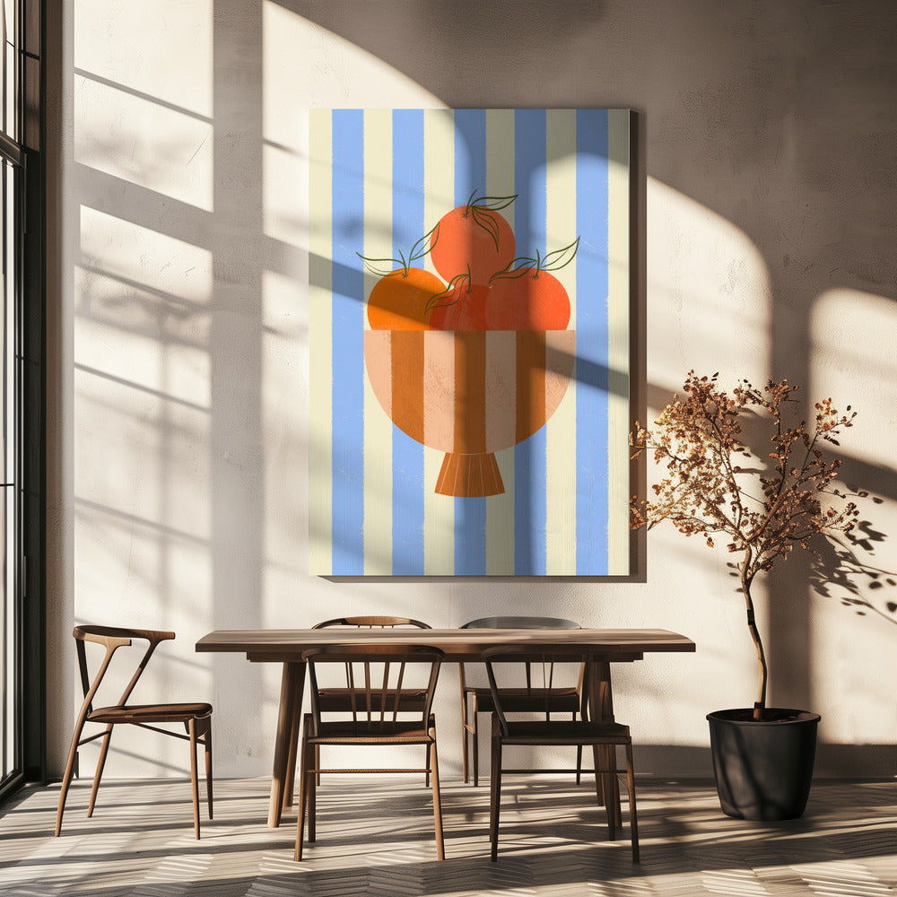 Schaal met sinaasappelen | Canvas