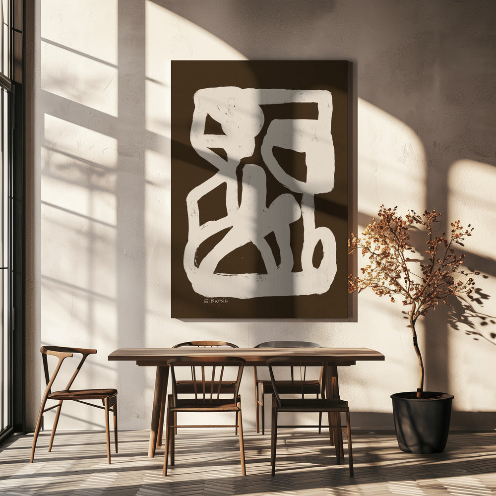 Bruin abstract | Canvas