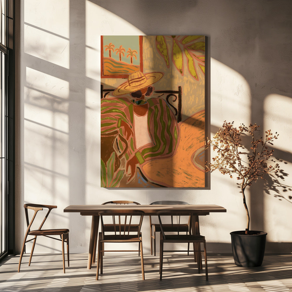 Lady in Stripe | Canvas