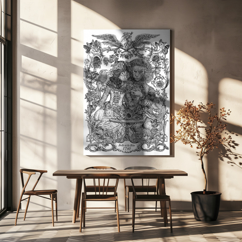 Cat Beauty & Beast | Canvas