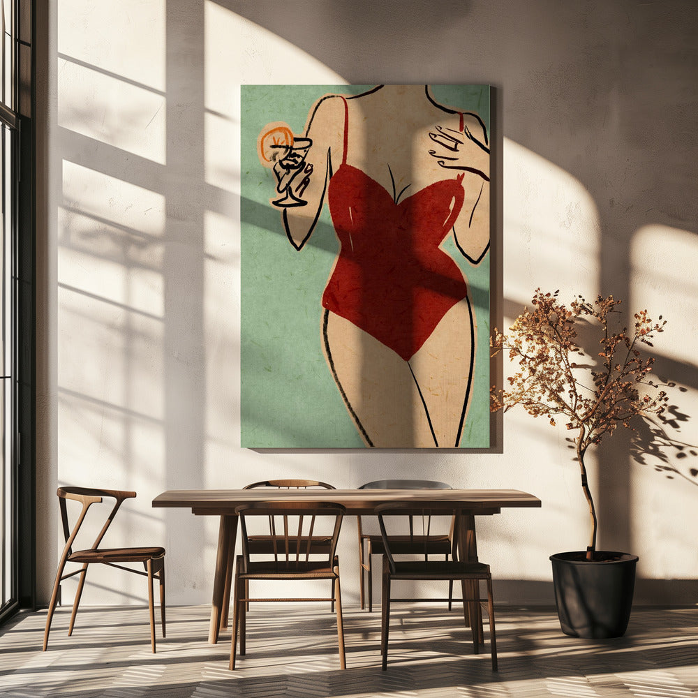 Strandmeisje | Canvas