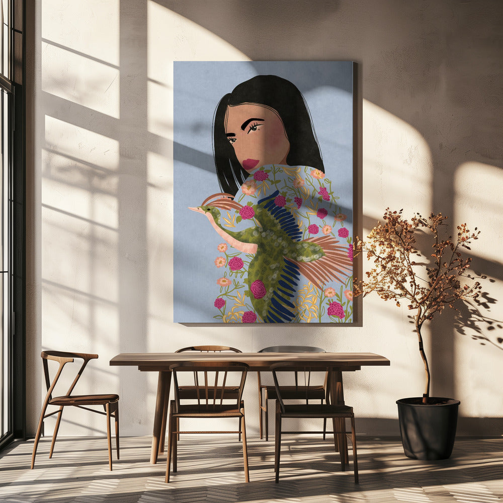 Meisje met kraan | Canvas