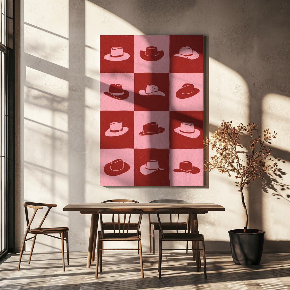 Cowgirl Dambord | Canvas