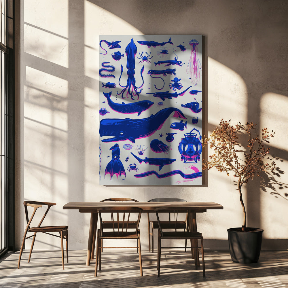 Wezens uit de diepte | Canvas