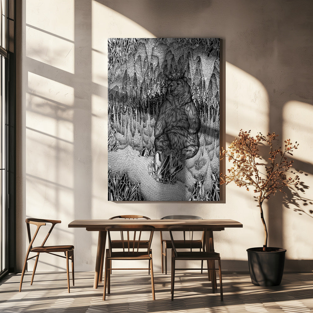 Grot van de Berenkoning Groot | Canvas