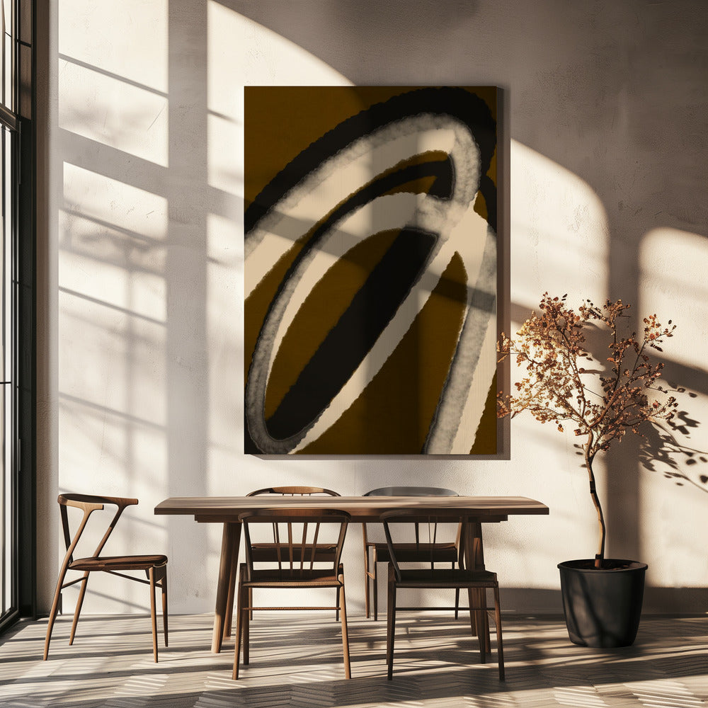Wervelende schaduwen | Canvas