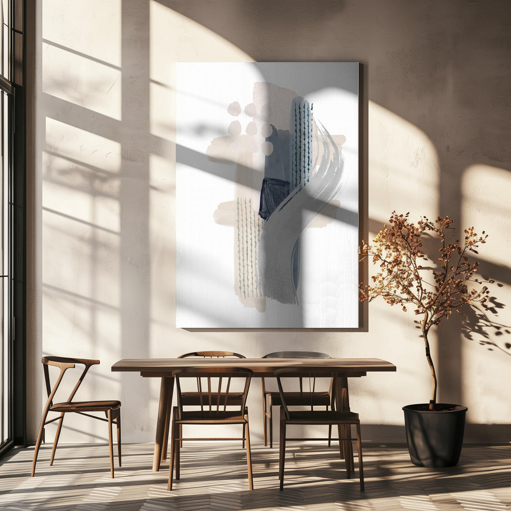 Blauwe Sereniteit 3 | Canvas