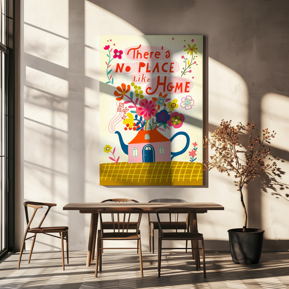Speels theepothuis | Canvas