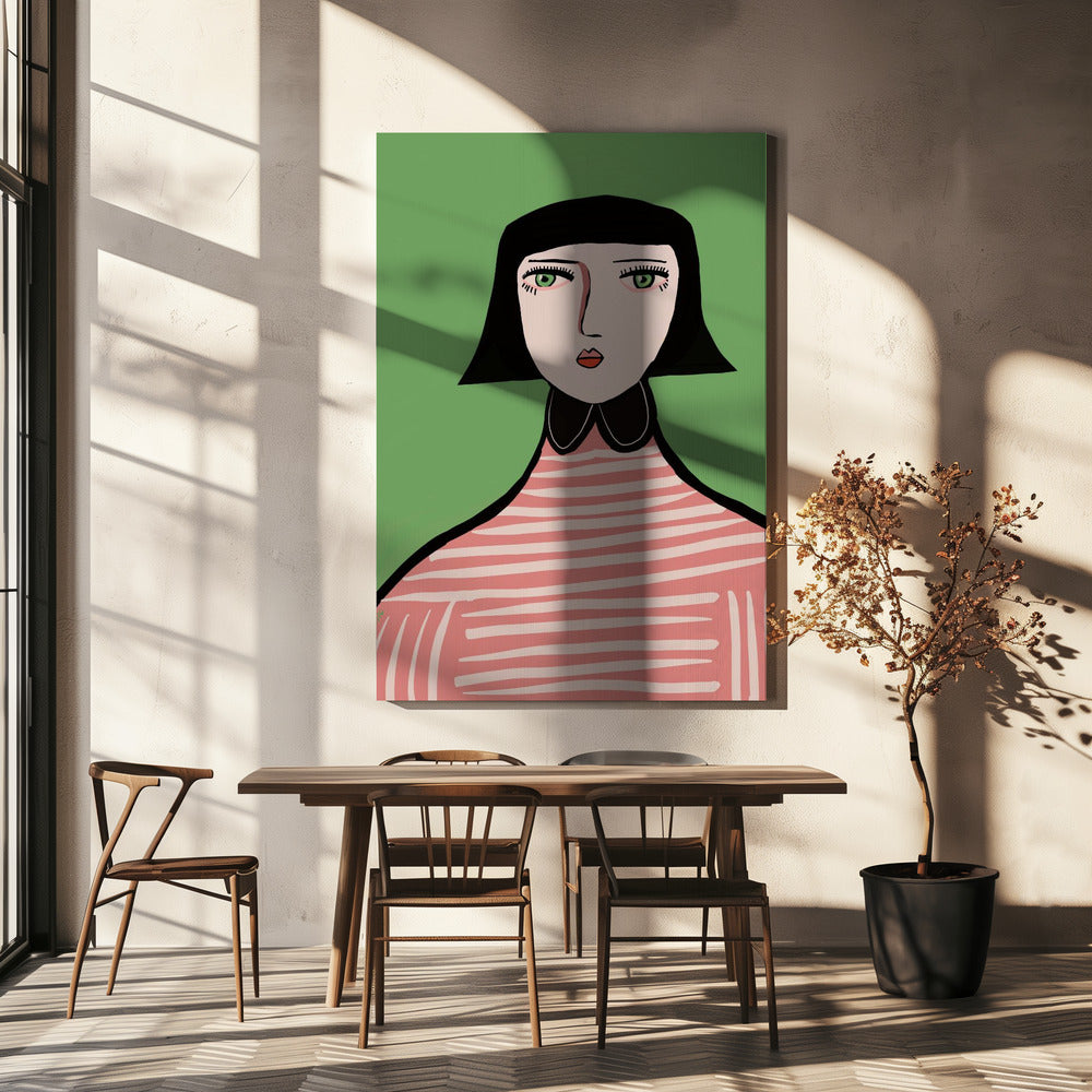 Aardige dame | Canvas