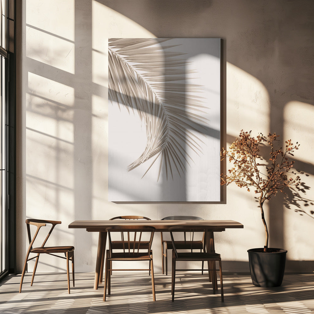 Bruin blad | Canvas