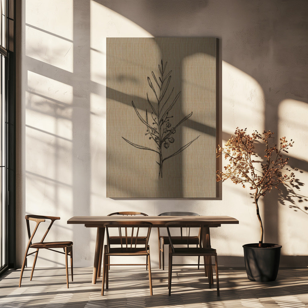 Zwarte boom | Canvas