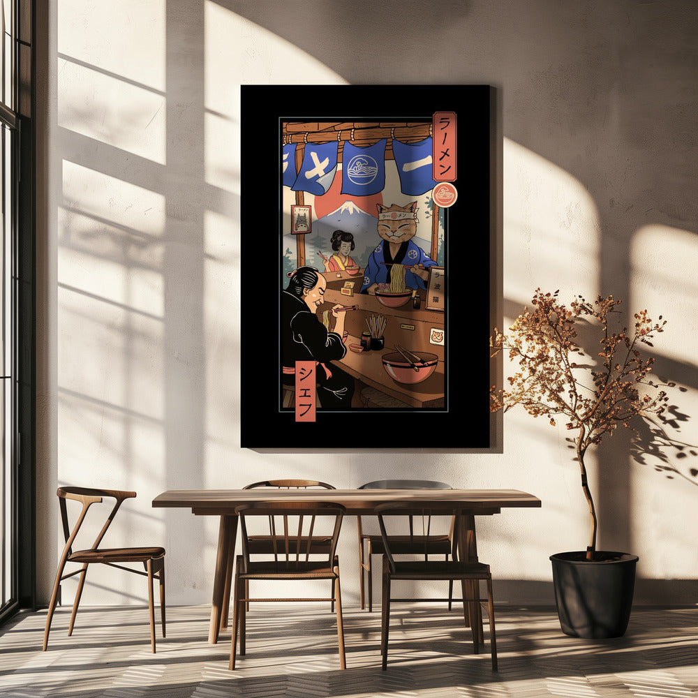 Ramen Meowster | Canvas