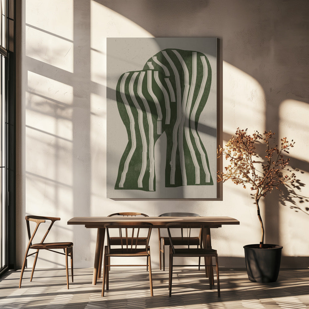 Gebogen strepen | Canvas