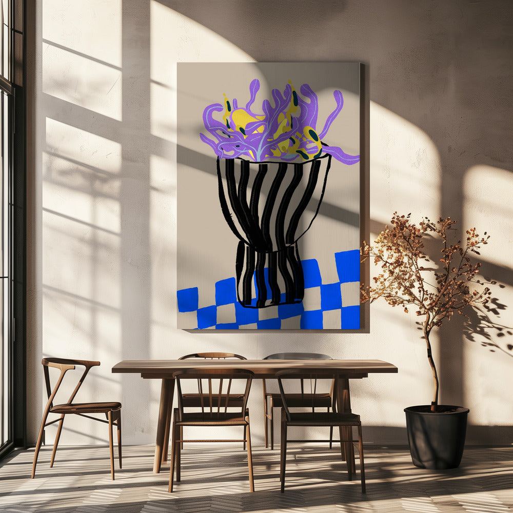 Speelse vaas | Canvas