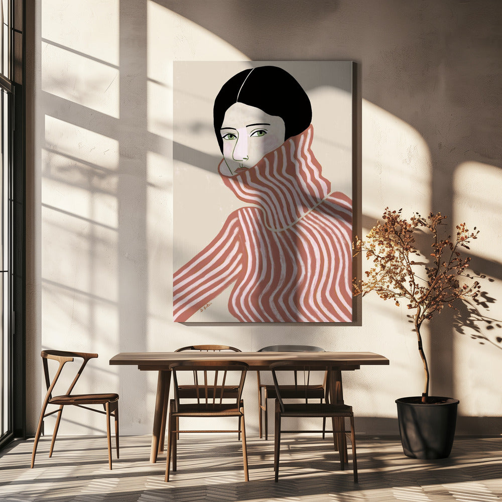 Dame in trui | Canvas