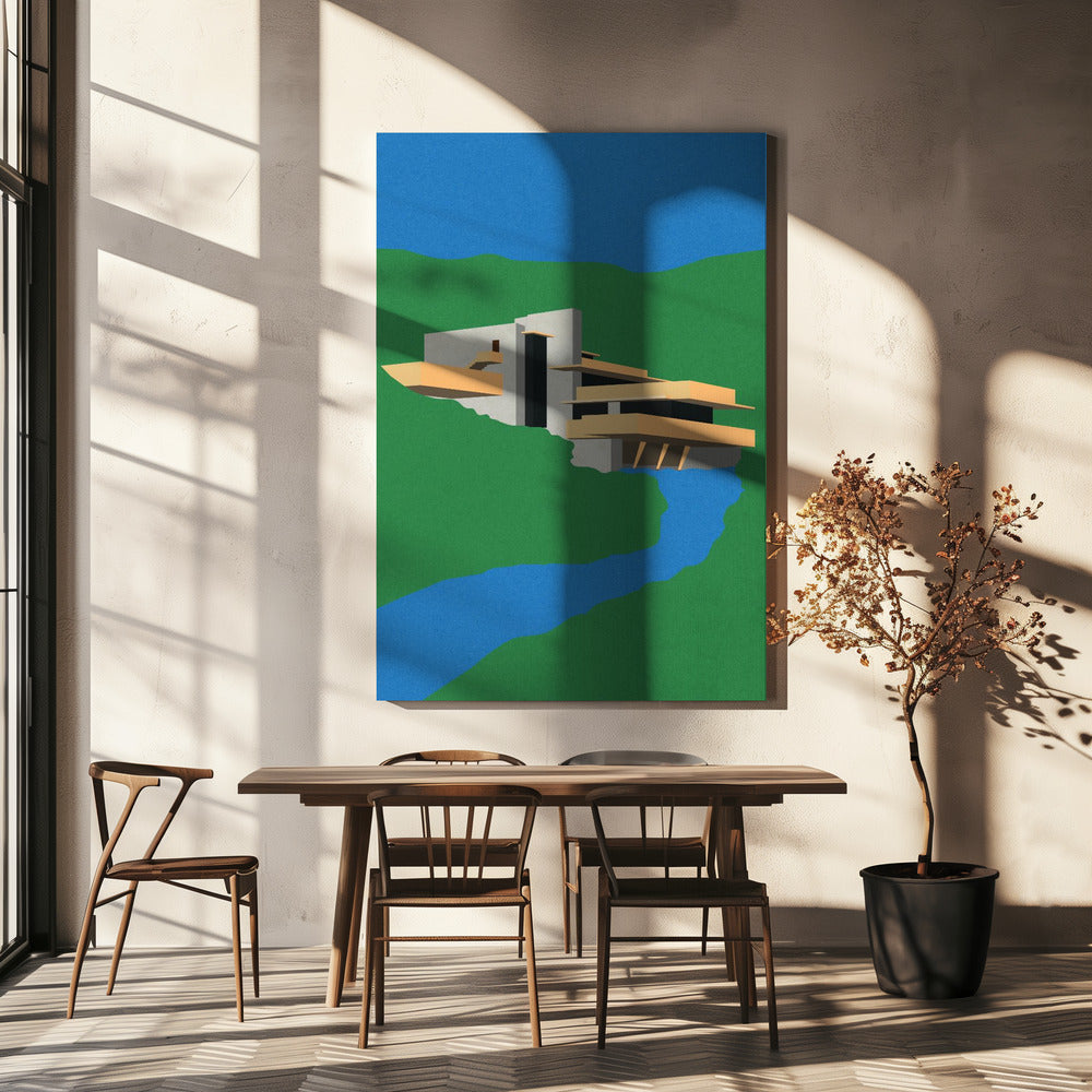 Frank Loyd Wright Vallend water | Canvas