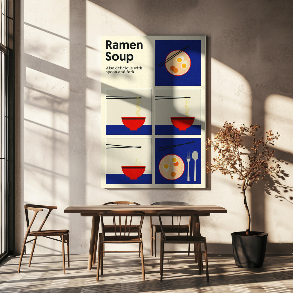 Poster Ramensoep | Canvas