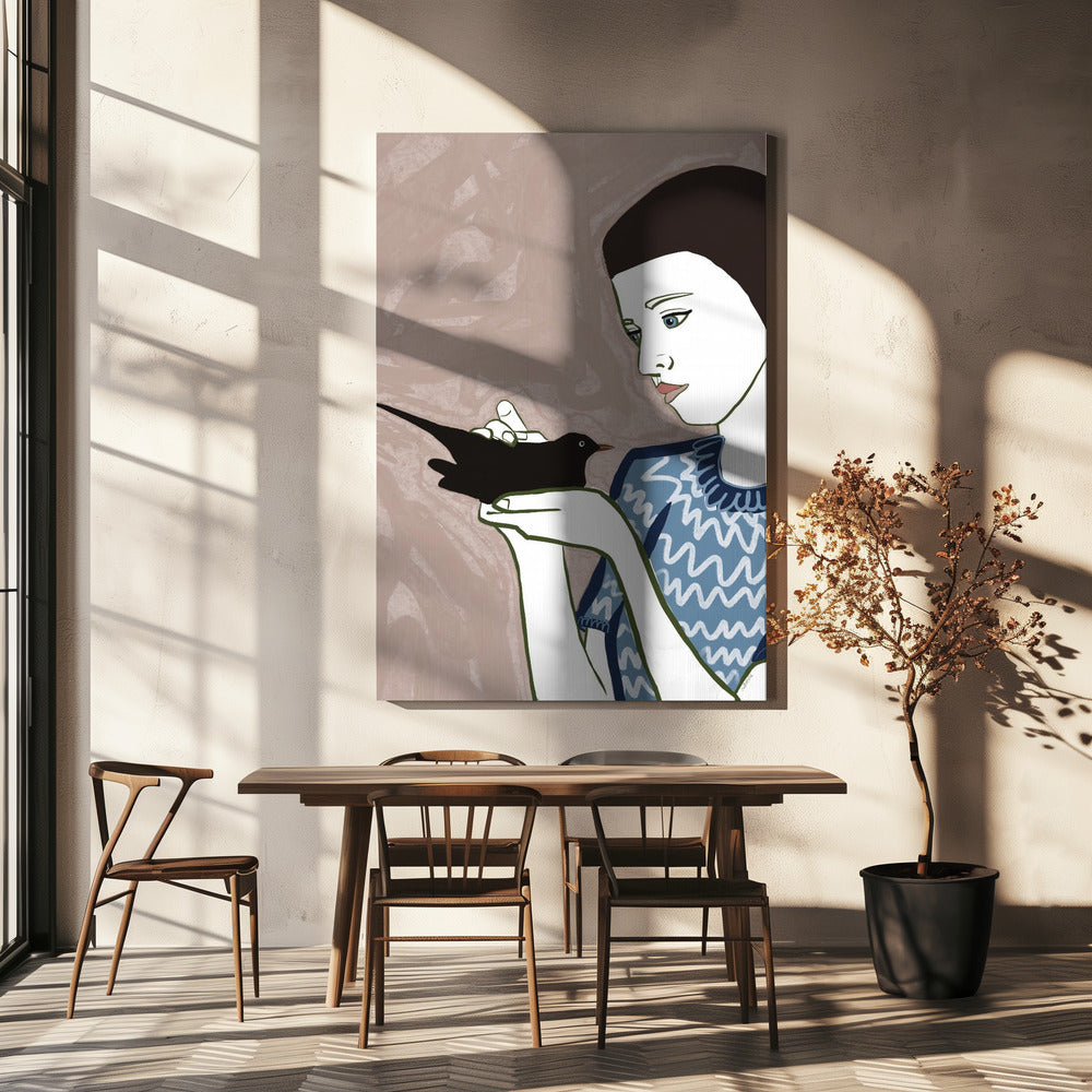 Vogelvrouw | Canvas