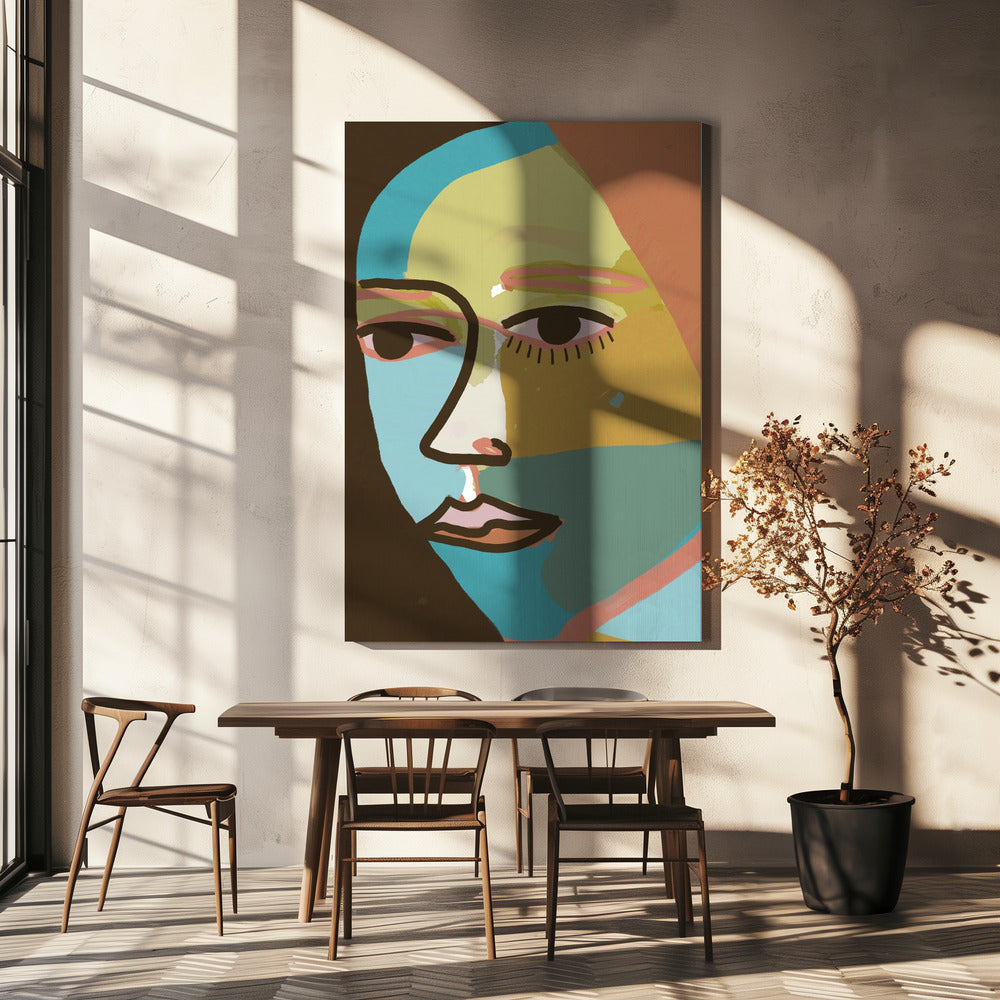 Abstract gezicht | Canvas