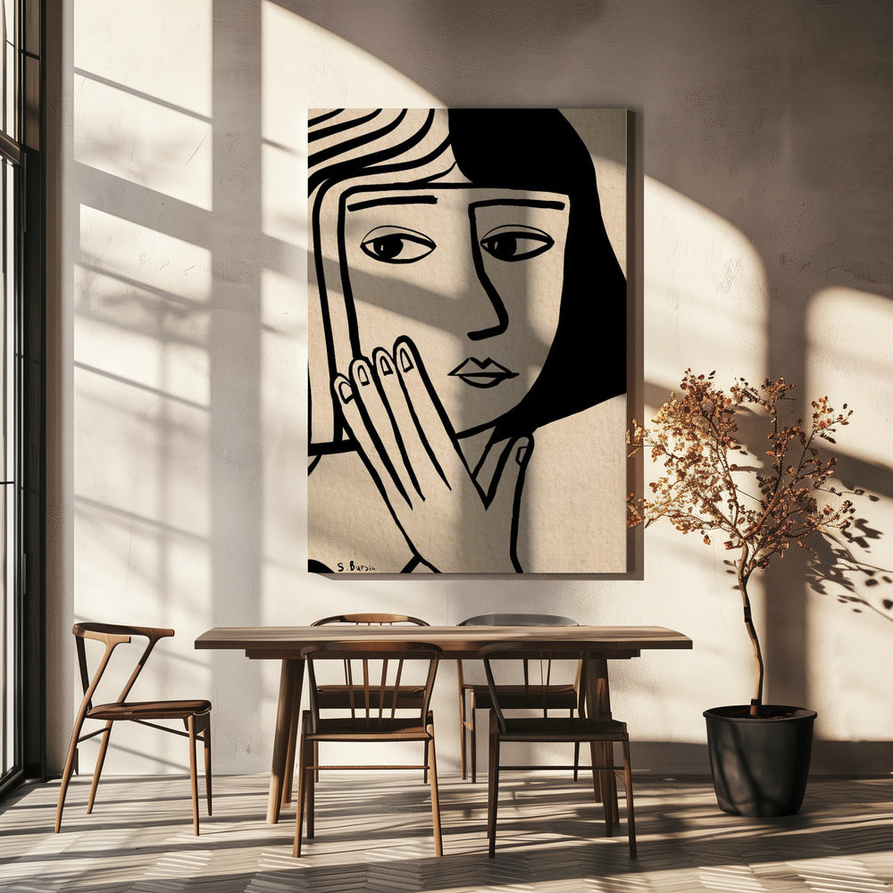 Meisje met de look | Canvas