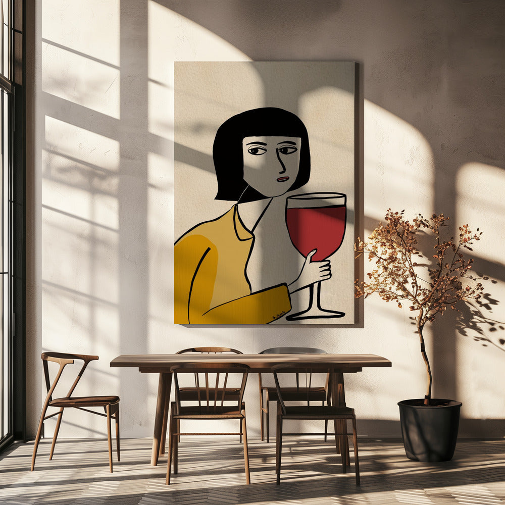 Wijnliefhebber | Canvas