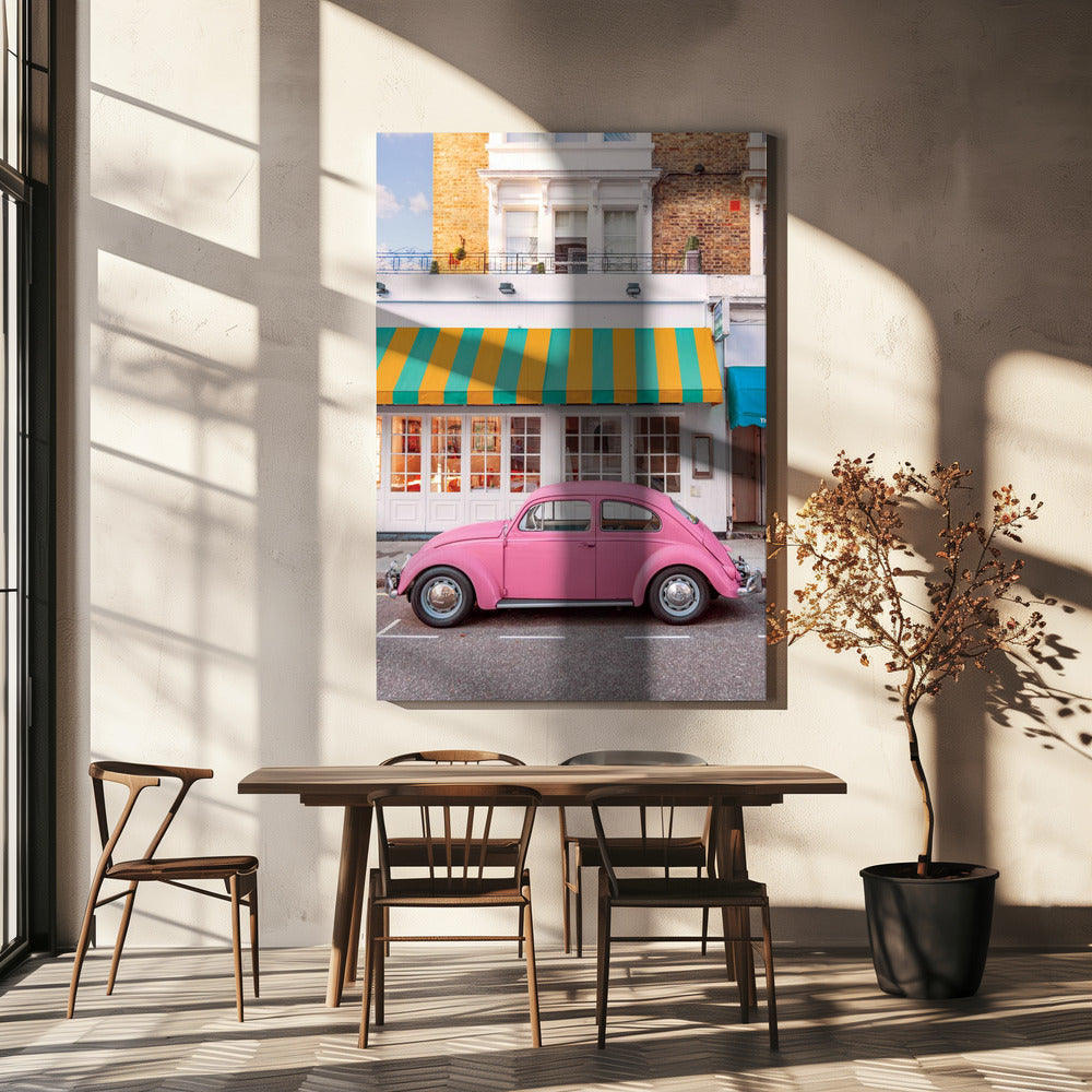 Roze rit | Canvas