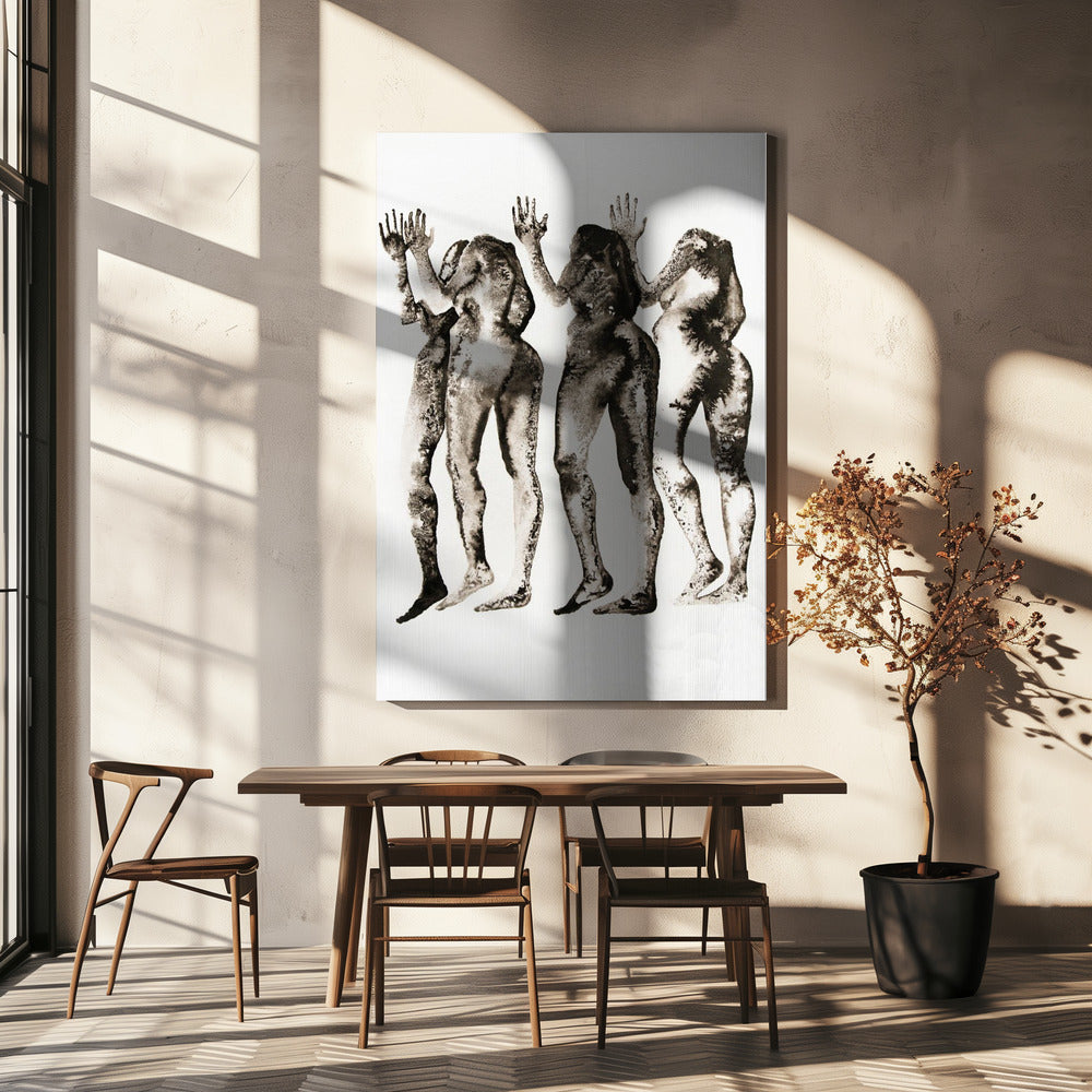 4 Figuren (zonder hoofd) | Canvas