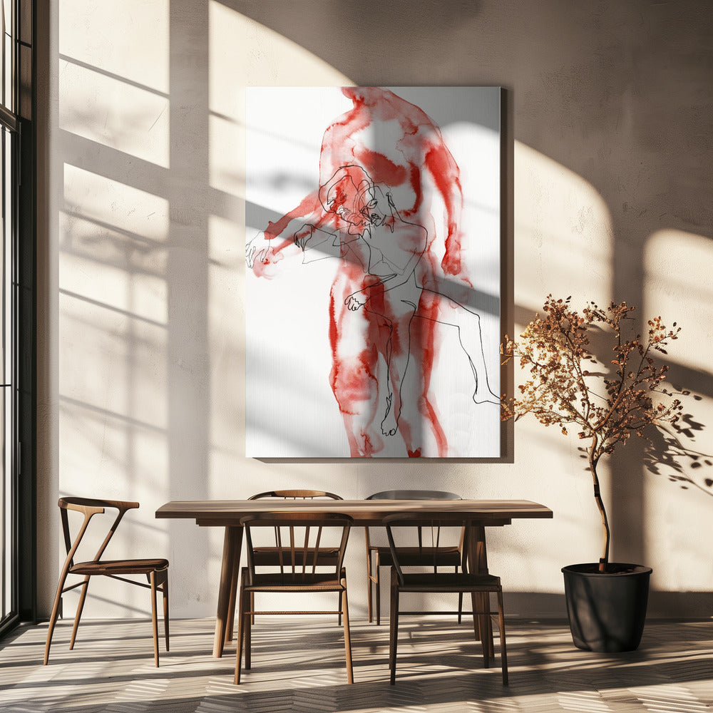 Mannelijke figuurstudie (slaapwandelaar) | Canvas