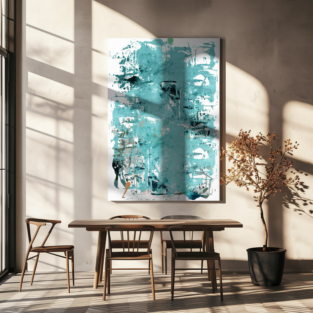 Abstracte neutrale krassen 3 | Canvas