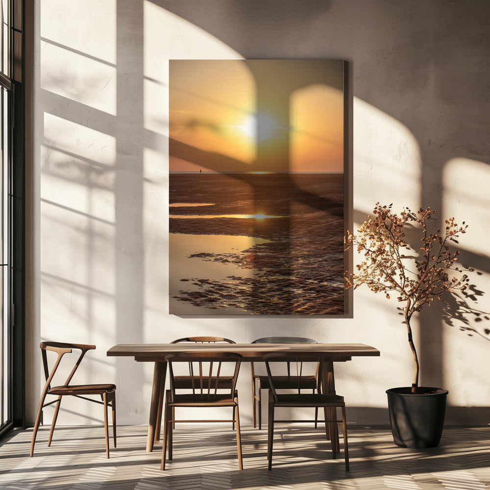Avond op het strand 2 | Canvas