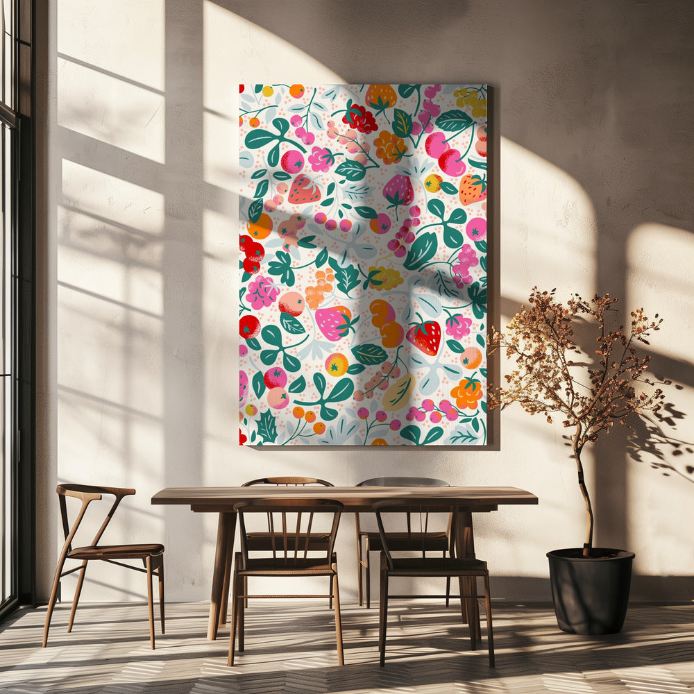 Fruitig naadloos patroon | Canvas