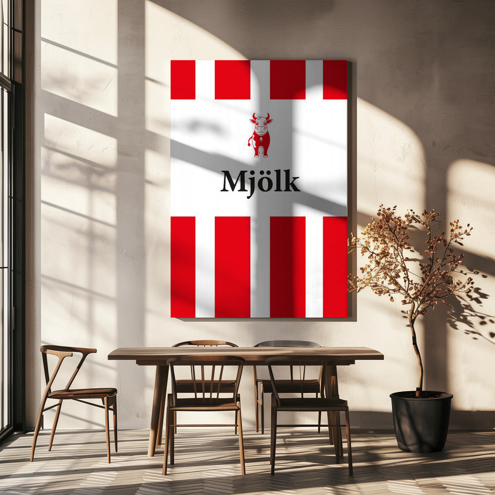 Mjölk Röd | Canvas