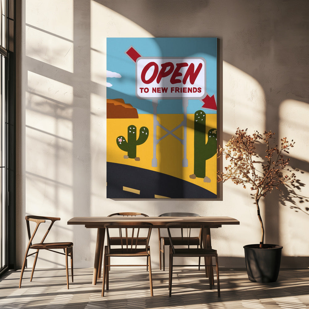 Open voor nieuwe vrienden | Canvas