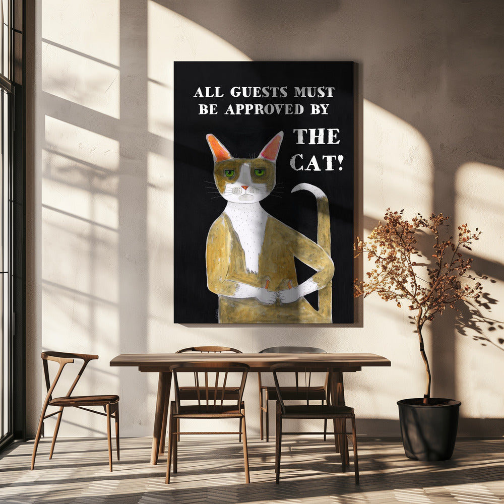 Goedgekeurd door de kat | Canvas