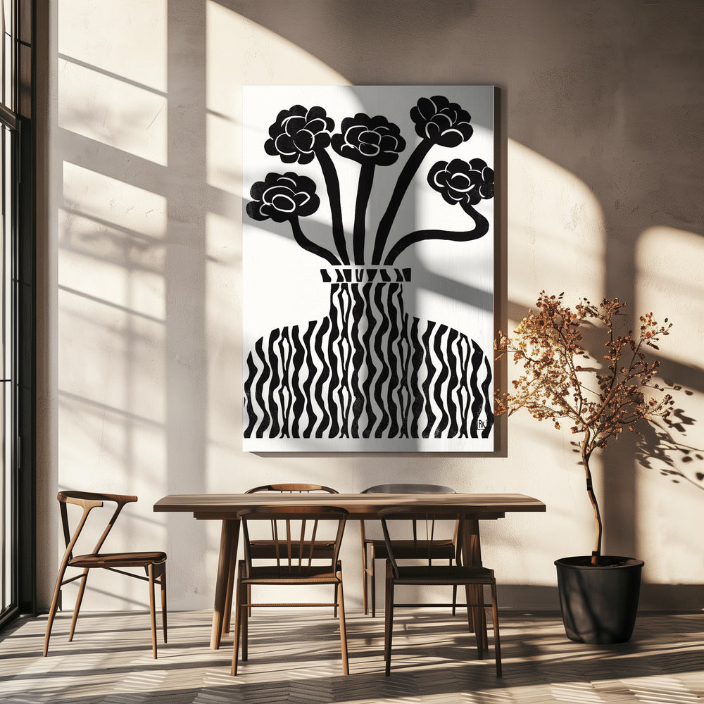Vaas en bloemen 03 | Canvas