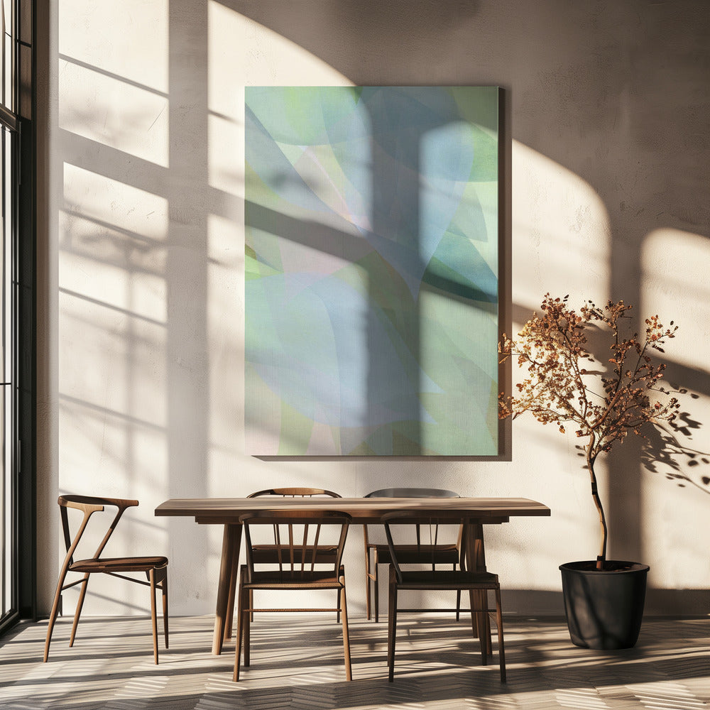 Soft Pastel Leaves 1 | Canvas