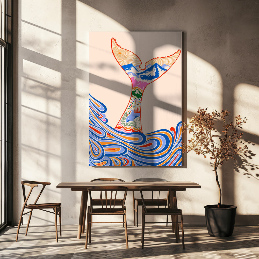 Gevoel van blauw, tinten blauw | Canvas