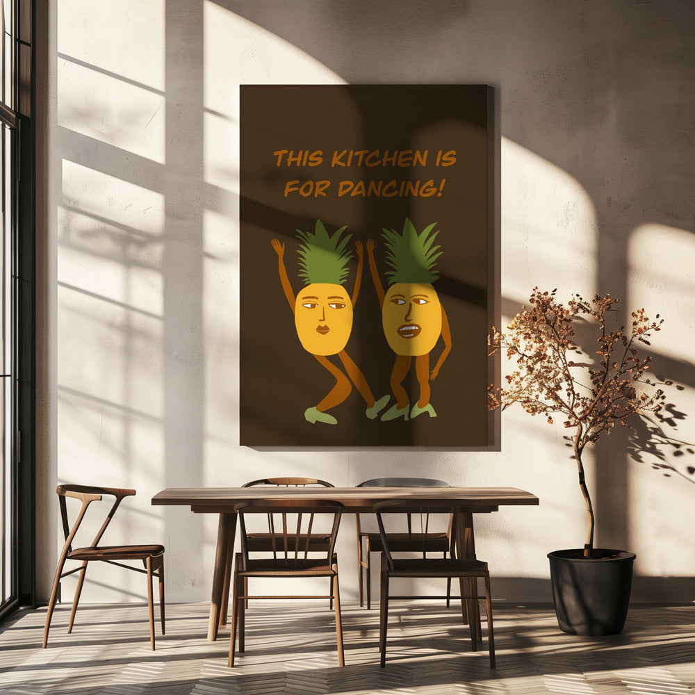 Dansende ananas | Canvas