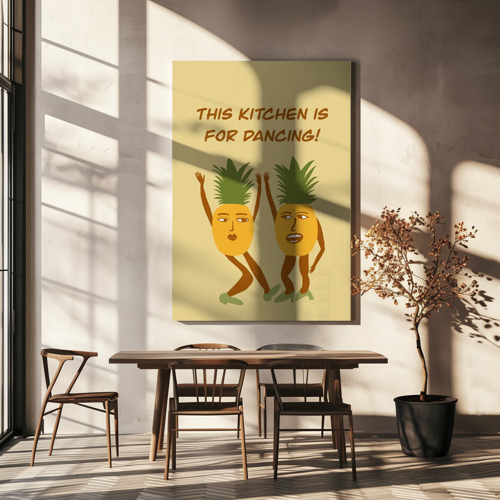 Dansende ananas | Canvas