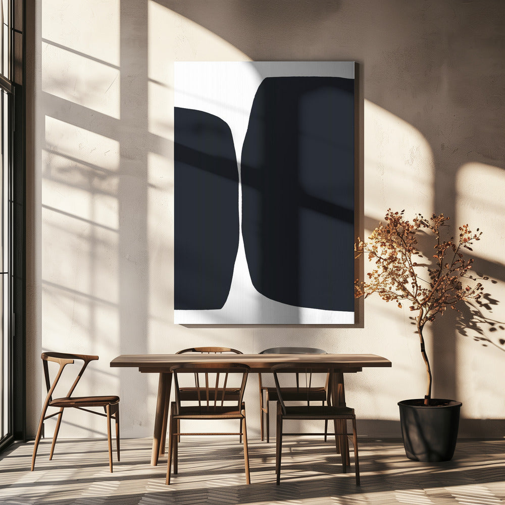 Gedurfde zwarte vormen | Canvas